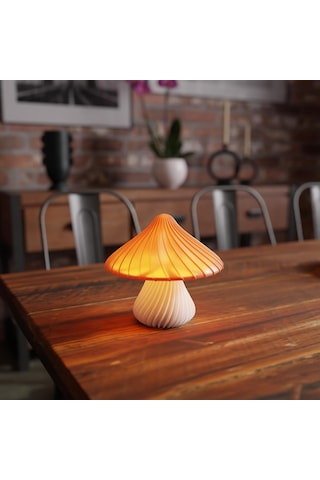Deco Fabrıca Mantar Gece Lambası Modern Dekoratif Masa Lambası Çocuk Odası, Yatak Başlığı, Ofis & Salon İ Çok Renkli