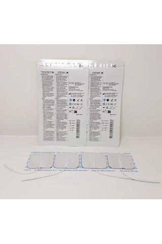 Tens Elektrod Pedi 5x5 Cm Kablolu 4lü Paket 2 Adet