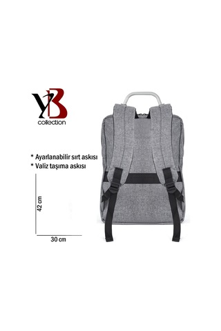 Yb Collection AL3095-2024 15.6 inc Notebook Sırt Çantası Gri