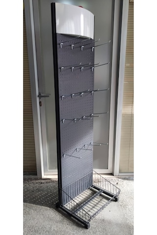 Mekoraf Aksesuar Raf Ve Stand Sistemi Siyah