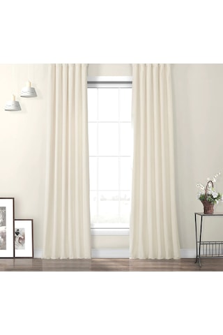 Evdepo Home Deniz Soft Pileli Fon Perde Krem