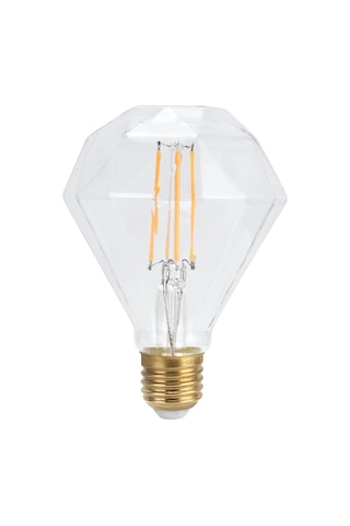 Filament Ampul, Vintage Led Ampul 4w Elmas Şekilli Led Filament Ampul E27 - Sarı Işık