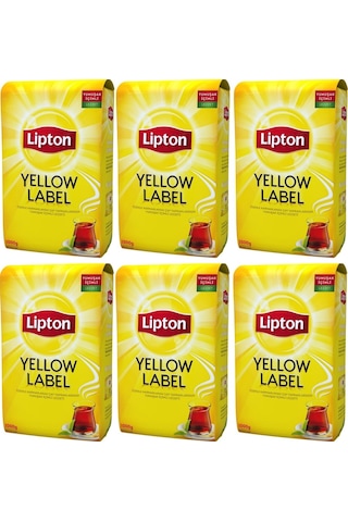 Lipton Yellow Label Siyah Dökme Çay 6 x 1 KG