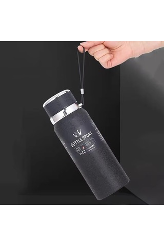 Kapris Modern Paslanmaz Çelik Termos Siyah 1 Litre Kap-293 Siyah - Pembe