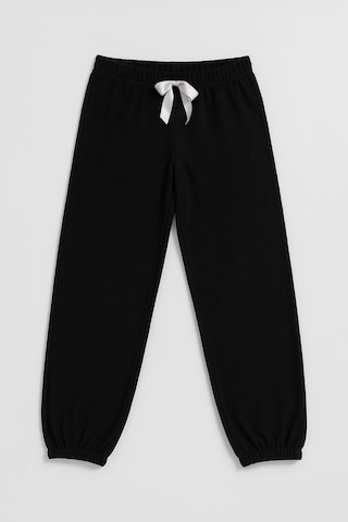 Markapia Kadın Paçası Lastikli Polar Pijama Altı SiYAH