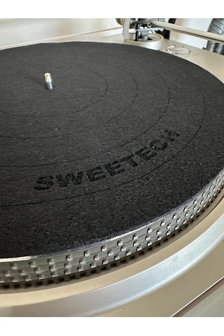 295 Mm Antistatik Pikap Keçesi 3 Mm Kalın Plakçalar Hi-fi Slipmat Gürültü, Titreşim Ve Parazit Önleyici Plak Keçesi 1 Adet