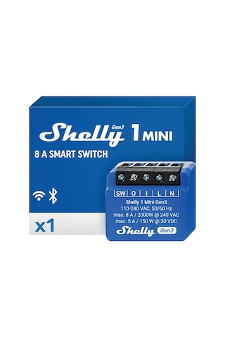 Shelly 1 Mini Gen3 Akıllı Röle
