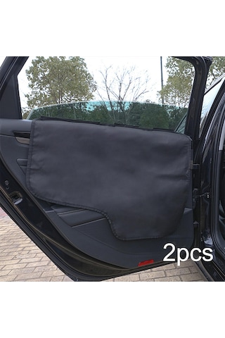 Suntek 2 Adet Araba Kapısı Koruyucu Köpekler İçin Siyah