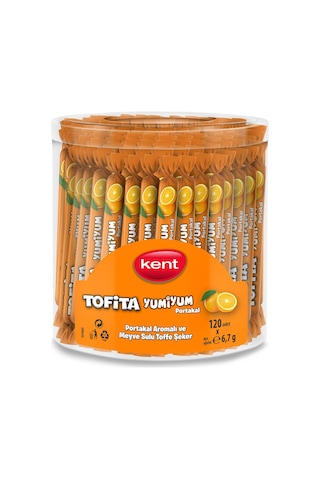Kent Tofita Yumiyum Yumuşak Şeker Portakallı 6.7 G 2 x 120 Adet