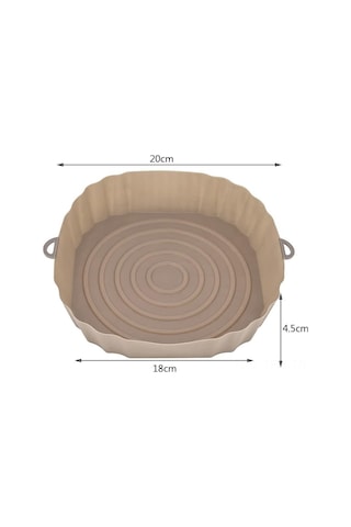 Tenfowee "7.8 İnç Hava Fritöz Silikon Astarı - Fırın, Mikrodalga Ve Buharlı Pişirme İçin Yeniden Kullanılabilir Gıda Sınıfı" Diğer