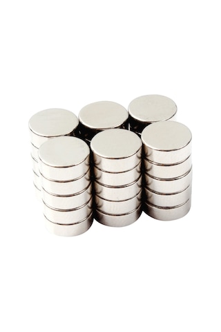 30 Adet Çap 8Mm X Kalınlık 3Mm Güçlü Yuvarlak Neodyum Mıknatıs N11.17193