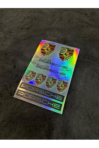 Porsche Hologram Sticker 6'lı Premium Paket