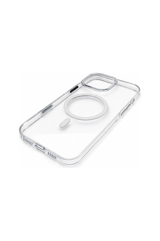 İphone 16 Pro Max İle Uyumlu Magsafe Özellikli Hybrid Animasyonlu Altı Kapalı Akıllı Tuşlu Sararmaz Şeffaf