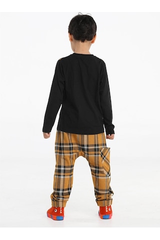 Casabony Casa Laci Ekose Pantolon + T-shirt Takım-desenli