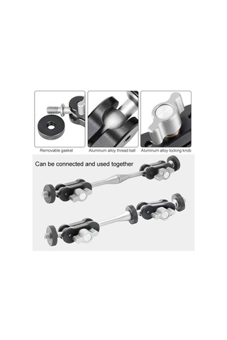 Sones Bexın Tm-4 Çok İşlevli Magic Arm Top Montaj Kelepçesi Klipsi