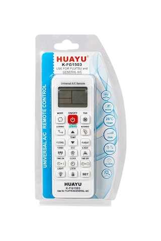 Fujitsu Uyumlu -General Universal Klima Kumandası Huayu K-Fg1503