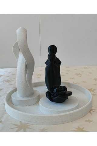 Çiftset-siyahmermer 23 Cm