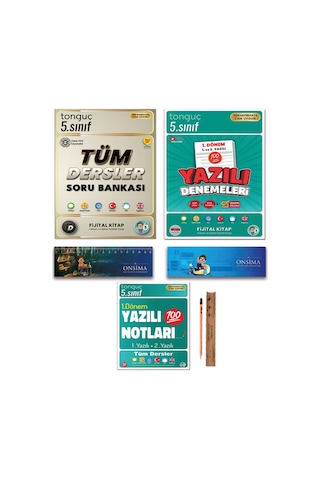 Tonguç Akademi 5. Sınıf Tüm Dersler Soru Bankası Fijital Kitap - 1. Dönem Yazılı Notları - Yazılı Denemeleri Set Tonguç Akademi 5. Sınıf Tüm Dersler Soru Bankası Fijital Kitap - 1. Dönem Yazılı Notları - Yazılı Denemeleri Set