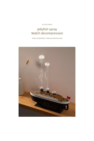 Titanic Aromaterapi Hava Nemlendirici Kuruluğu Önlemek Için Verimli Gemi Dizaynlı Difüzör