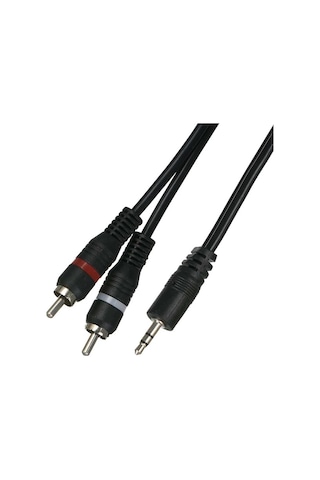 4794s 3.5mm Stereo To 2rca Aux Ses Kulaklık Çevirici Kablosu 1.8M