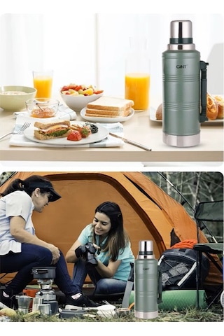 River World Termos Çelik Vakumlu 1,25 Lt'lik Renkli