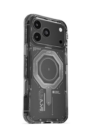 Apple Uyumlu iPhone 17 Pro Max Kılıf Skinarma M-safe Şarj Özellikli Airbag Tasarımlı Magma Kapak Füme