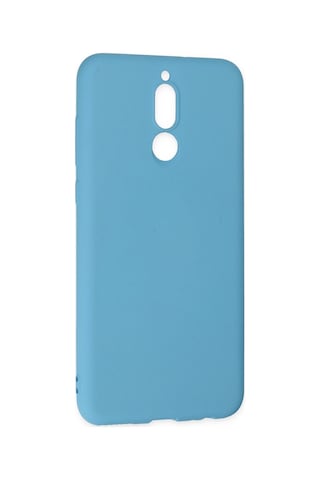 Newface - 547 - Huawei Mate 10 Lite Kılıf Nano İçi Kadife Silikon - Csmo-tex - - Mavi