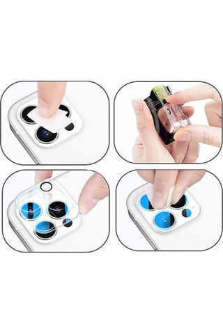 Apple Uyumlu iPhone 13 Pro Max Zore Kamera Lens Koruyucu Cam Filmi Renksiz
