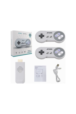 Xindoker Sf900 16 Bit Hdmı Kablosuz Oyun Konsolu, 2.4g İkili Oynama, Nostaljik 4700 Oyun, Kaliteli Malzeme, Kolay Kurulum