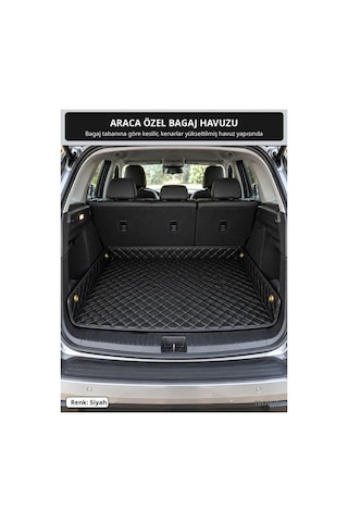 Renault Kangoo 2013-2023 Uyumlu 8d Tek Katmanlı Paspas + Bagaj Havuzu Seti Siyah