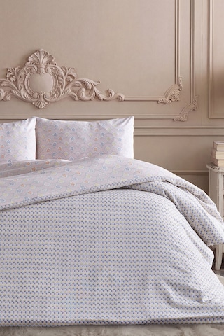Doqu Home Rosabelle Easy Cotton Nevresim Takımı Çift Marlen Beyaz