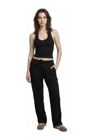 Slim Fit Kadın Top Siyah