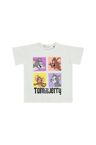Tom And Jerry Kız Çocuk Tişört 2-5 Yaş Ekru 18849177224s1 Ekru
