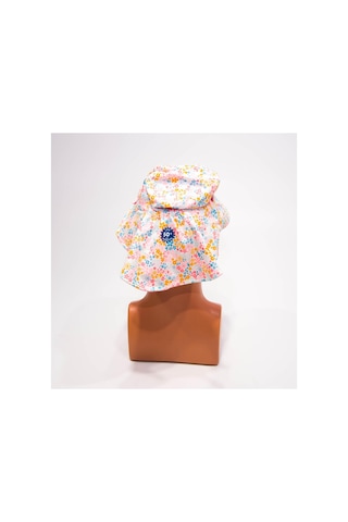 Decathlon Nabaiji Bebek Uv Korumalı Şapka - Pembe / Çiçek Baskılı 3-5 Yaş 49-51cm Kafa Ölcüsü Çift Taraflı Mer Pembe