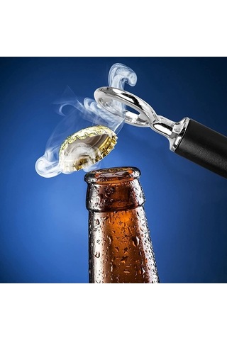 Moly Kendin Yap Bira Şişe Açacağı 4 Adet Paslanmaz Çelik Gümüş Renk Gümüş