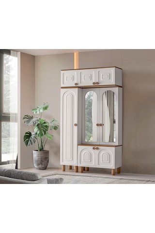 Mango Mdf Portmanto Krem - Meşe