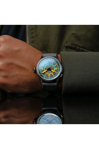 Avı-8 Flyboy Wingman Worldtimer Gmt Av-4120-04 Otomatik Erkek Kol Saati Gri