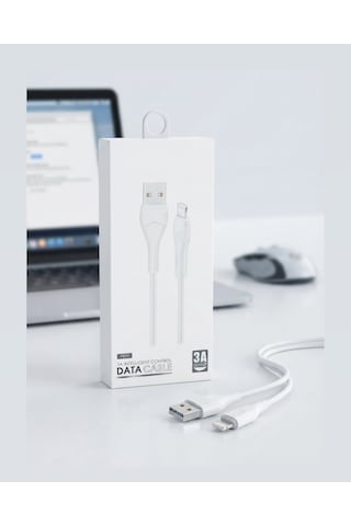 Hızlı Şarj Özellikli Usb To Lightning 3 A. Kablo Lightning Naylon Usb Kablo Usb To Lightning Kablo