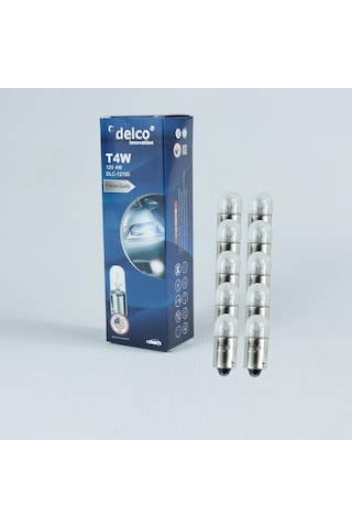 Delco U.s.a T4w 53 Ampul 12 Volt 4w Halogen 10 Adet