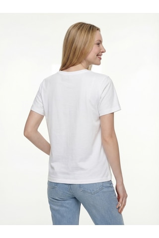 LOFT Regular Fit Kadın Tshirt K.kol Lf2042218 Q1.v1 Beyaz