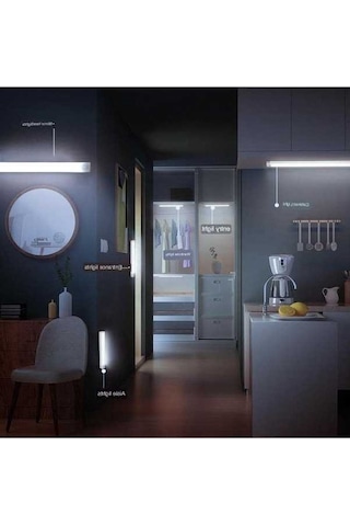 Willowhaven Beyaz Sanat İnsan Vücudu Gece Işık Şeridi, 30cm, Taşınabilir El Şarj, Merdiven, Şarap Dolabı Işığı Beyaz