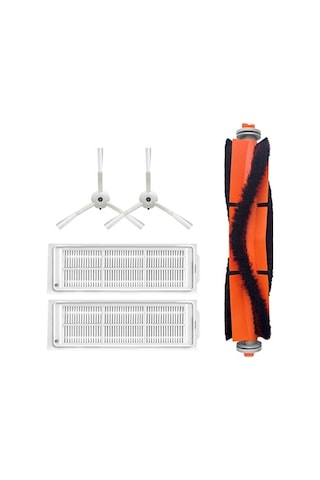 Srfn Ticaret Xiaomi Mop 2 Pro Beyaz Mjst1shw Uyumlu Yedek Fırça Filtre Seti - 5 Parça