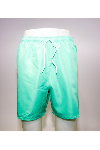 Erkek Deniz Şortu Kısa Boardshort Fileli Yeşil Meridyendukkan Trıbord Yeşil