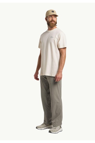 Jack Wolfskin Essential T M Erkek T-shirt-29706 Krem