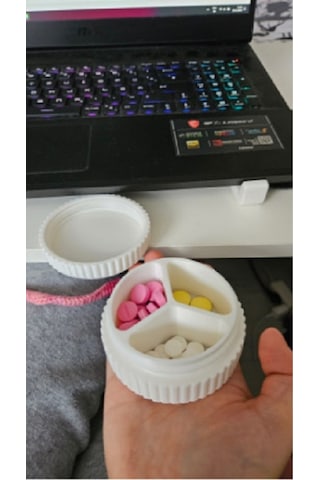 3 Bölmeli Dişli Hap Kutusu