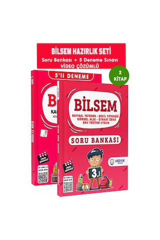 Ardışık Yayınları 3. Sınıf Bilsem Soru Bankası Ve Deneme Sınavı Tamamı Video Çözümlü 2 Kitap Set