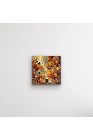 Sonbahar Mevsimi Kanvas Tablo 60x60cm Çok Renkli
