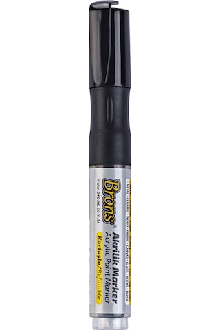Brons 4Mm Akrilik Marker Siyah N Br-4015