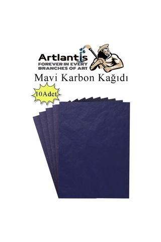 Mavi Karbon Kağıdı A4 10 Adet 21x29,7 Cm Kopya Kağıdı Transfer Kağıdı Renkli Karbon Kağıdı