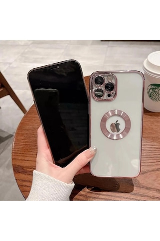 İphone 13 Promax Uyumlu Extra Kamera Korumalı Kamerası Cam Lensli Lazer Lüx Kılıf Tam Koruma Siyah